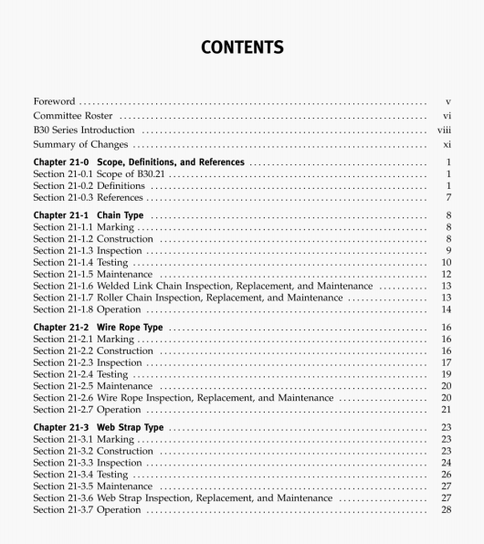 ASME B30.21:2005 pdf free download