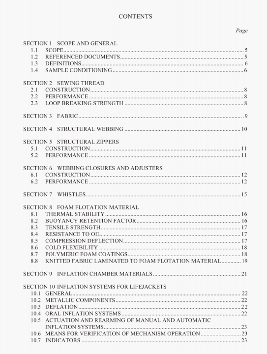 AS 4758.2:2015 pdf – Lifejackets Part 2: Materials and components- Requirements and test methods