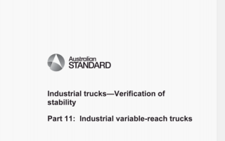 AS ISO 22915.11:2015 pdf – Industrial trucks- Verification of stability Part 11: Industrial variable-reach trucks
