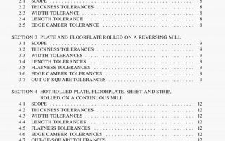 AS/NZS 1365:1996 pdf – Tolerances for flat-rolled steel products