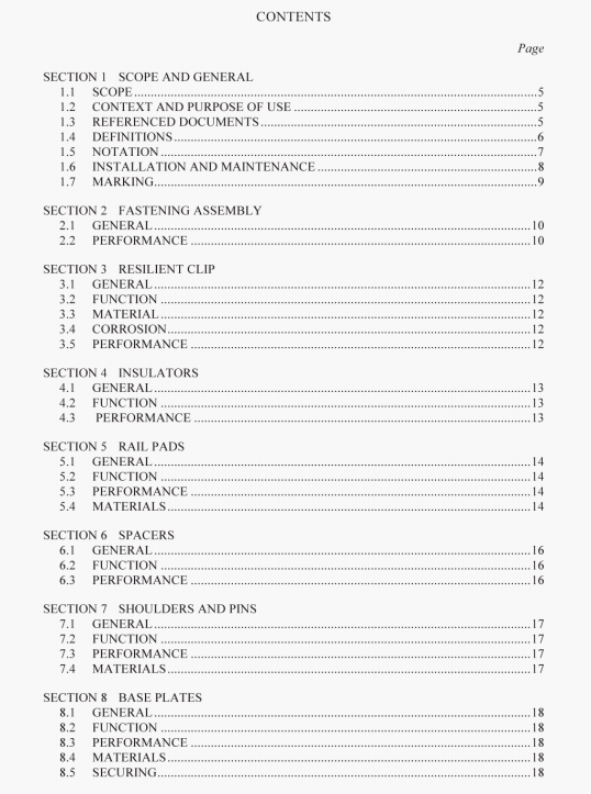 AS 1085.19:2003 pdf – Railway track material Part 19: Resilient fastening assemblies