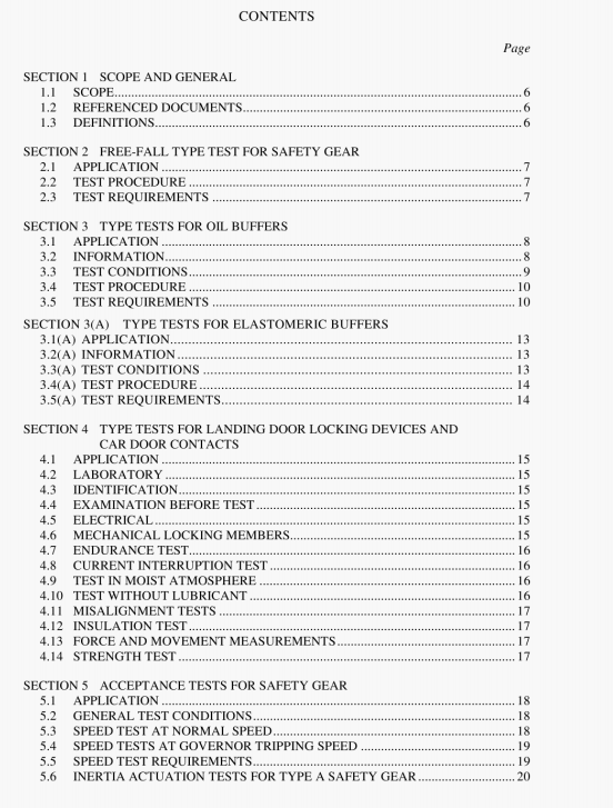 AS 1735.10:1998 pdf – Lifts, escalators and moving walks Part 10: Tests