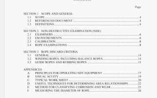AS/NZS 4812:2003 pdf – Non-destructive examination and discard criteria for wire ropes in mine winding systems