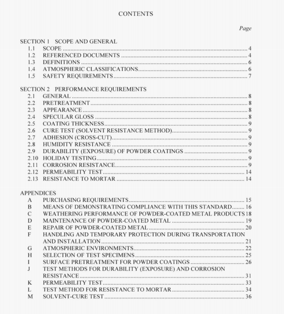 AS 4506:2005 pdf – Metal finishing-Thermoset powder coatings