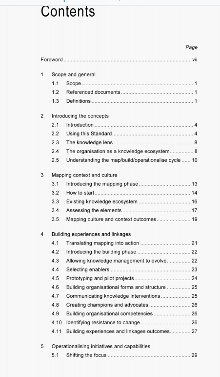 AS 5037:2005 pdf – Knowledge management – a guide