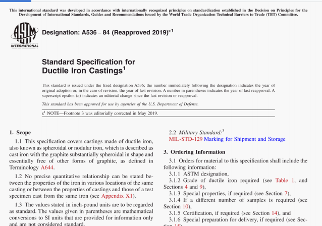 ASTM A536:2019 pdf download