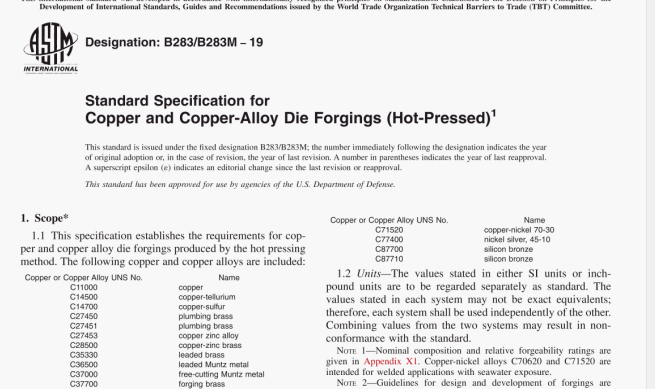 ASTM B283:19 pdf download