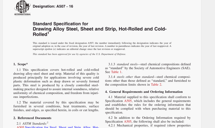 ASTM A507:16 pdf download