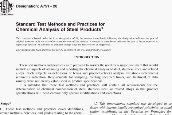 ASTM A751:20 pdf download