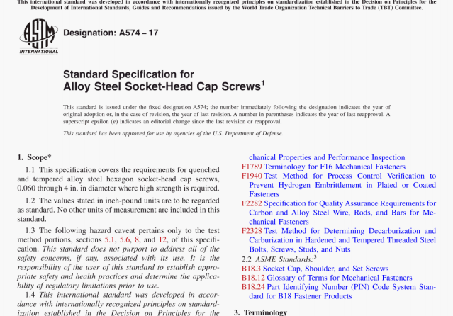 ASTM A574:17 pdf download