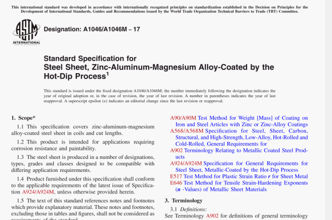 ASTM A1046:17 pdf download