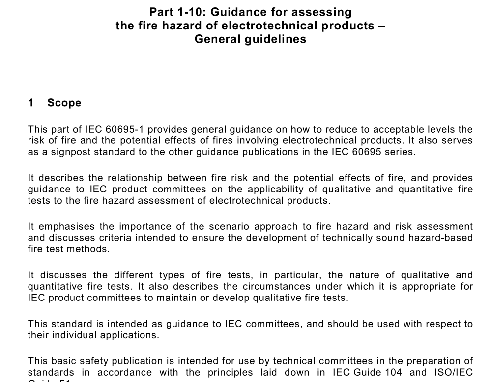 IEC 60695-1-10:2009 pdf free download
